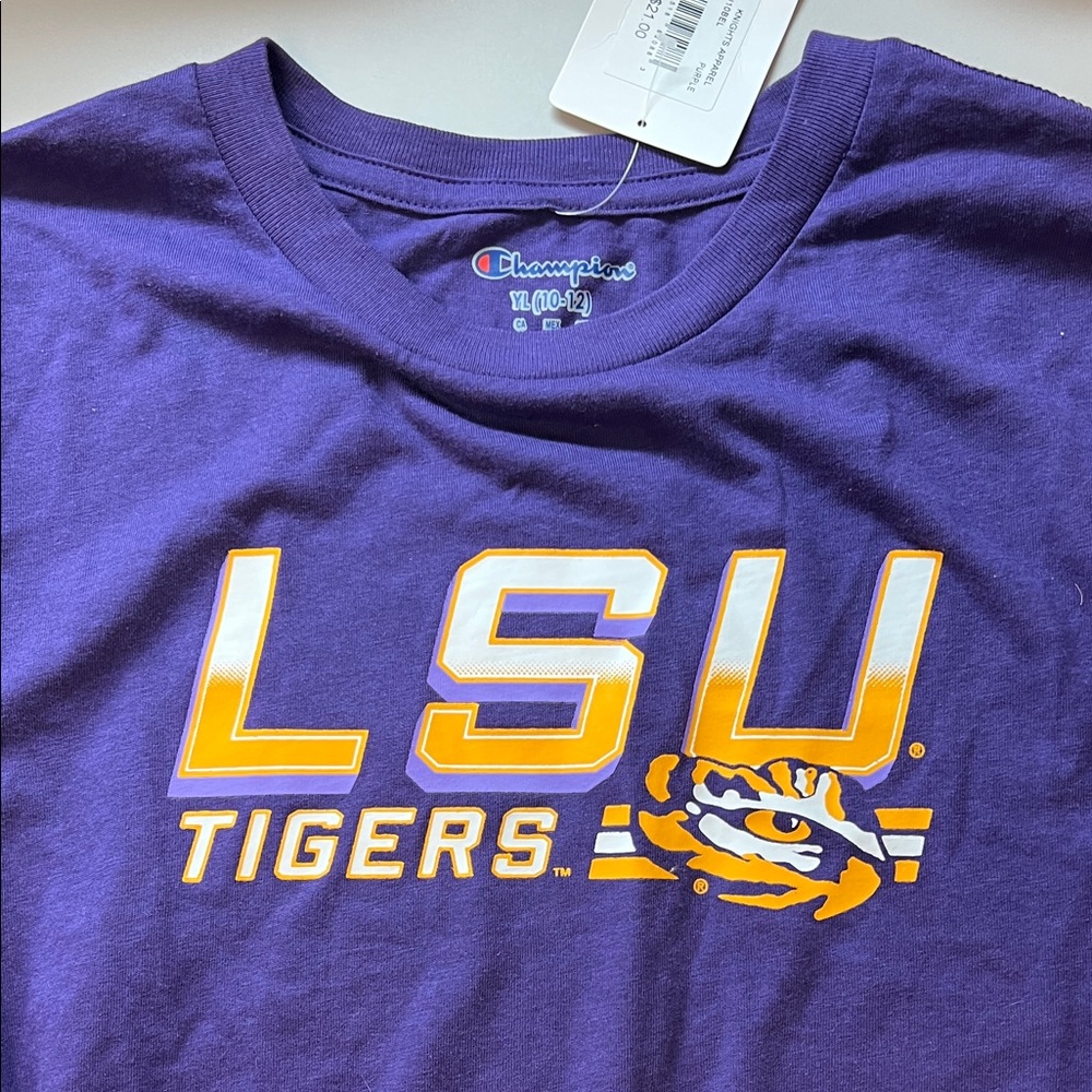 Champion Purple LSU Tigers Tee